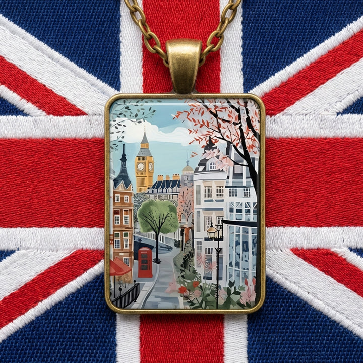 London Cityscape Pendant Necklace