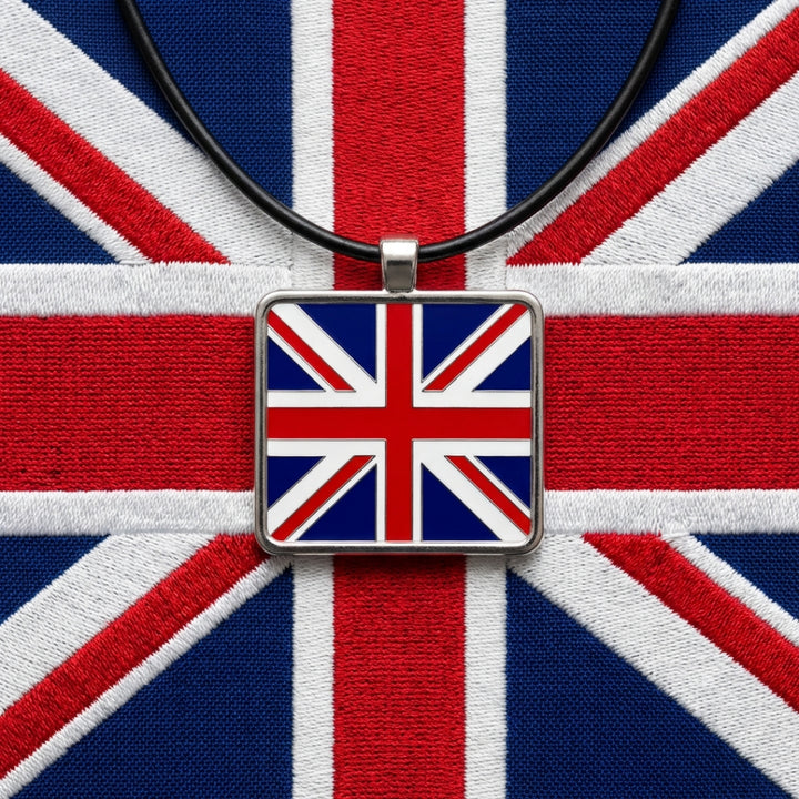 British Flag Pendant Necklace