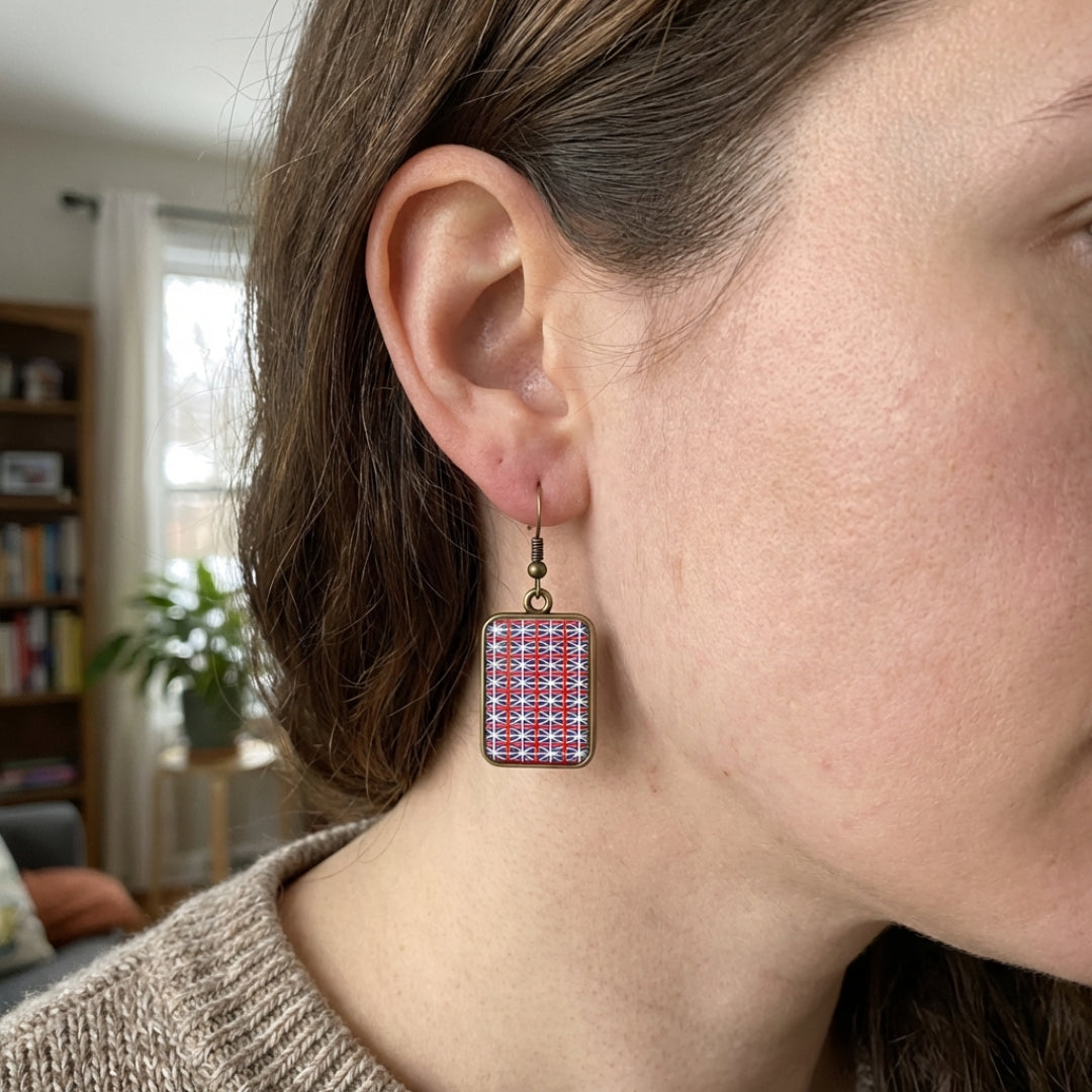 Vintage National Emblem Earrings