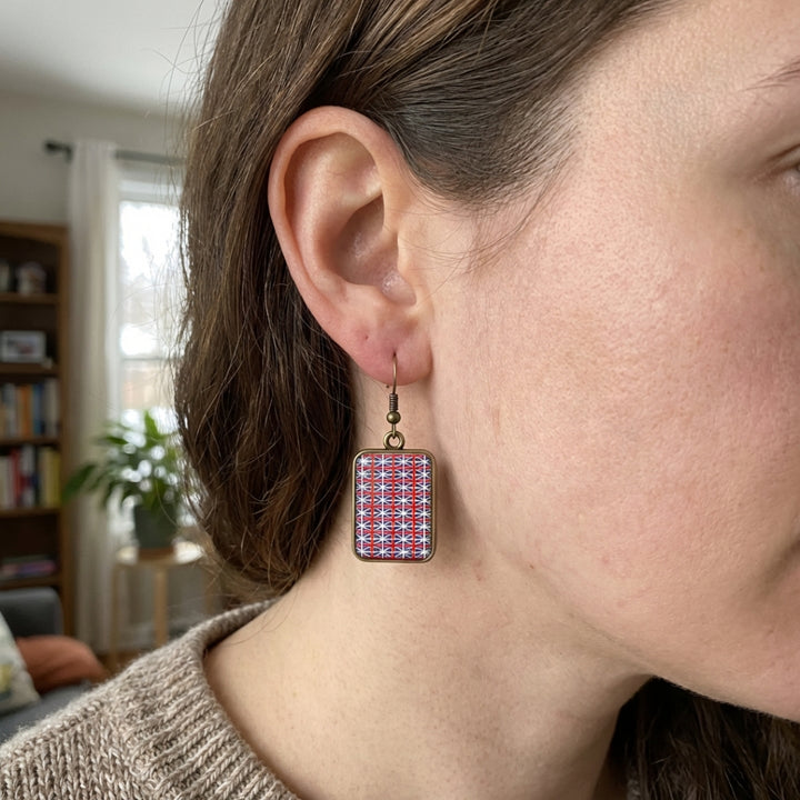 Vintage National Emblem Earrings