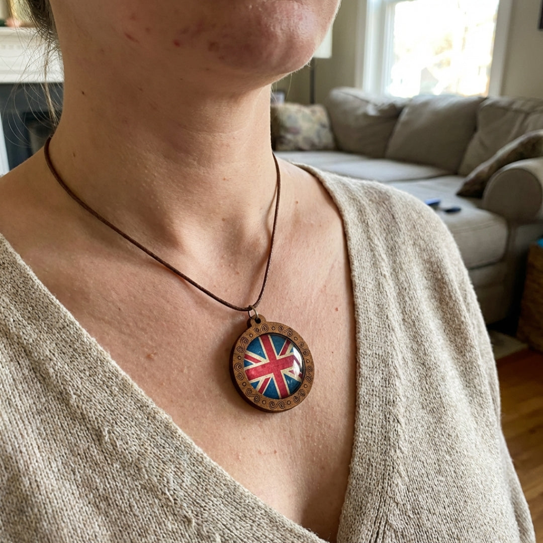 British Wooden Necklace