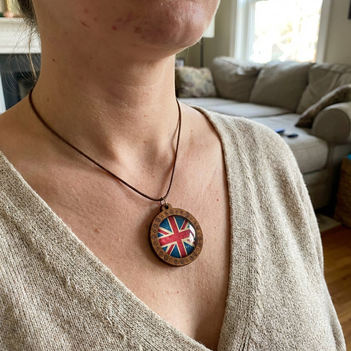 British Wooden Necklace