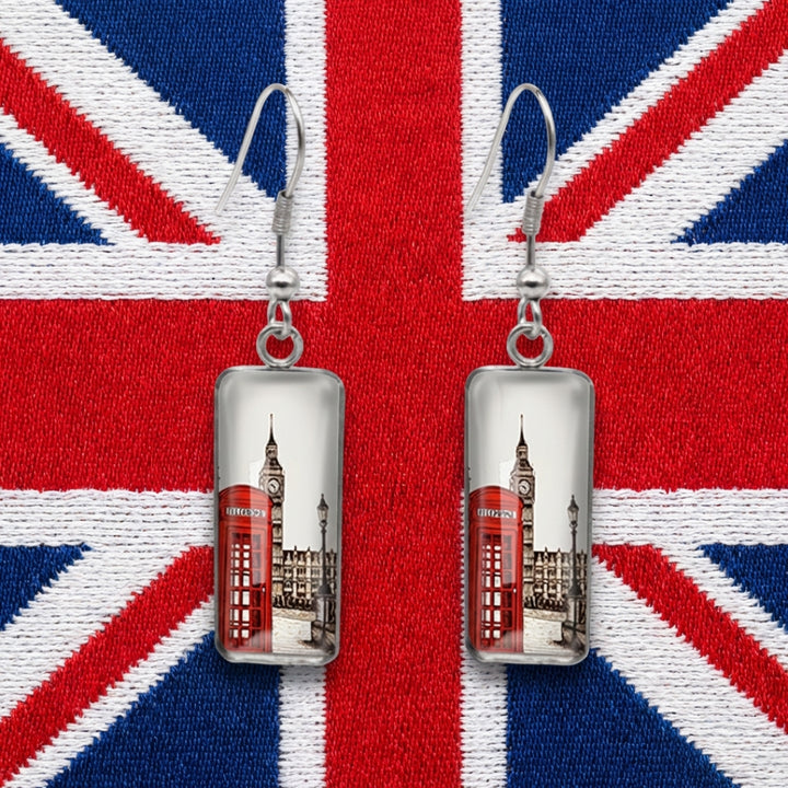 Big Ben &amp; Call Booth Rectangular Earrings