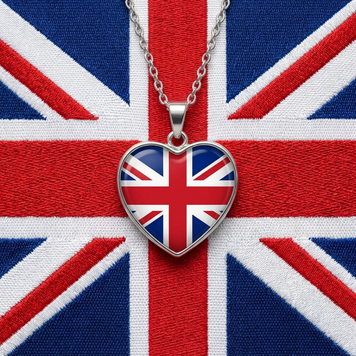 Heart-Shaped Pendant British Necklace