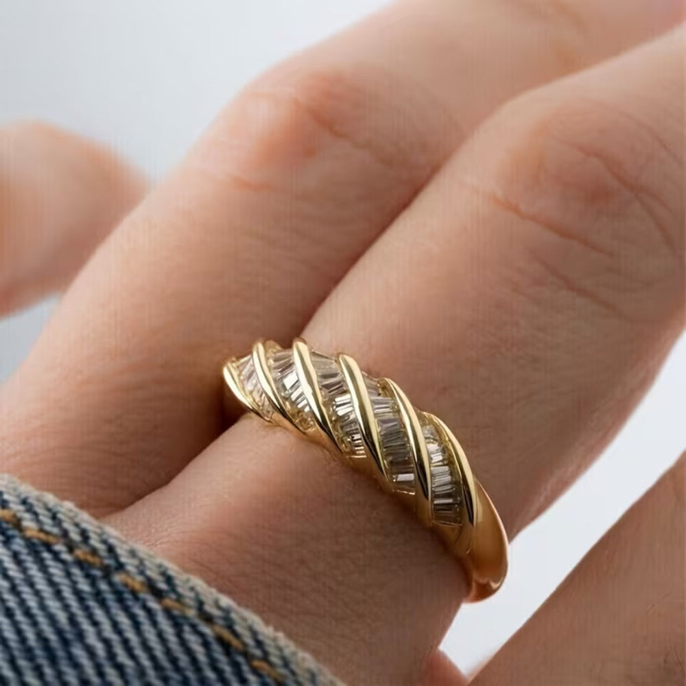 Crystal Arc Ring