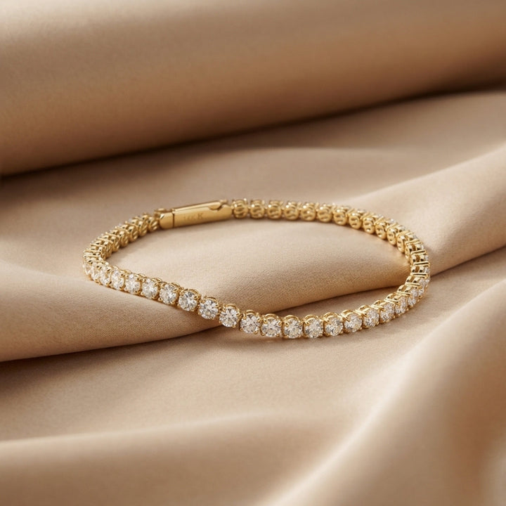 Eternity Diana Tennis Bracelet 5ctw Yellow Gold