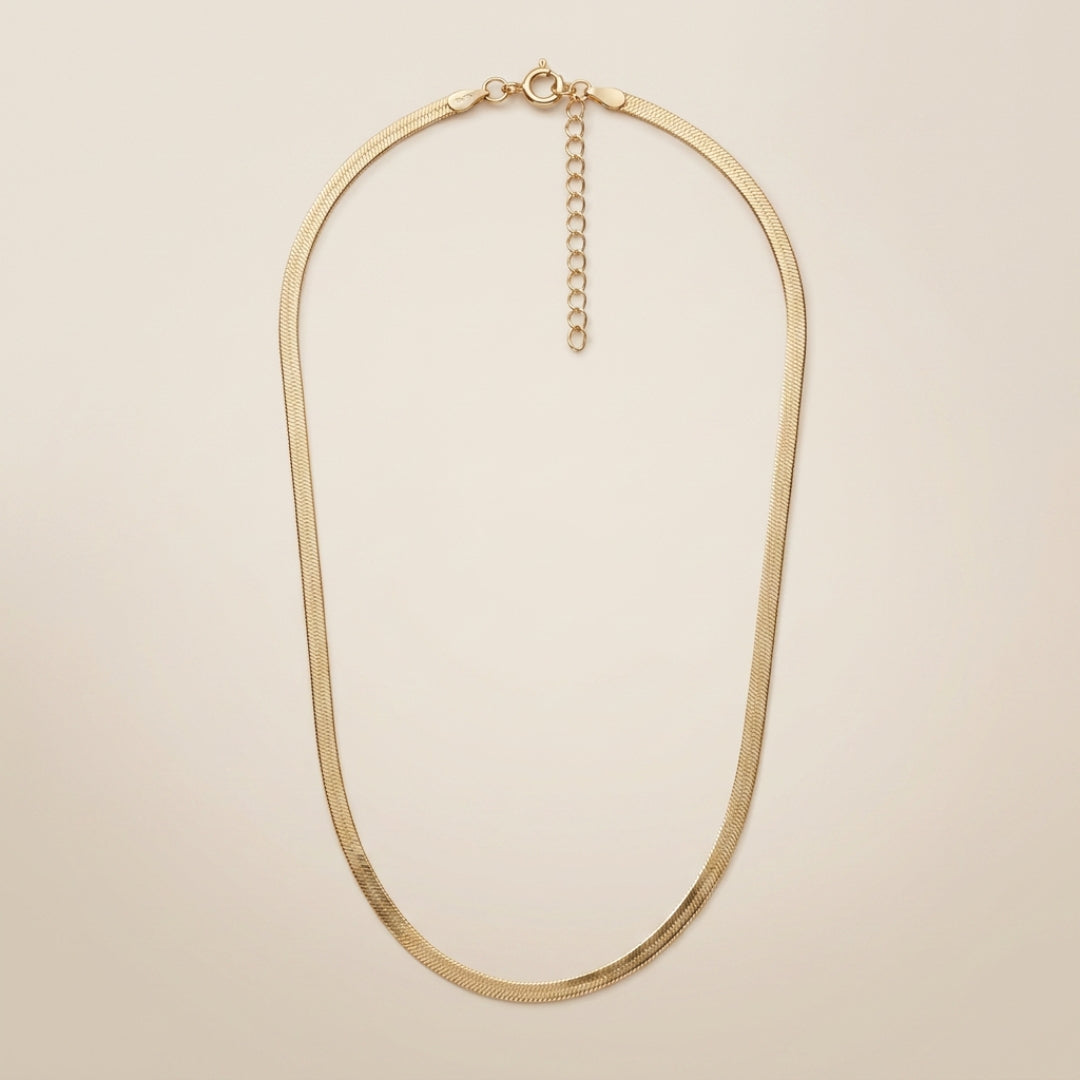 Carter Herringbone Chain Necklace