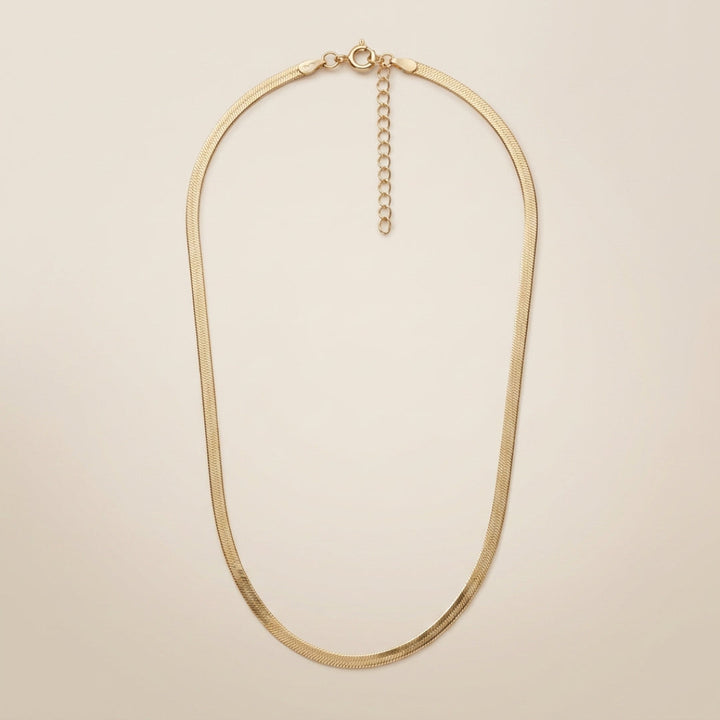 Carter Herringbone Chain Necklace