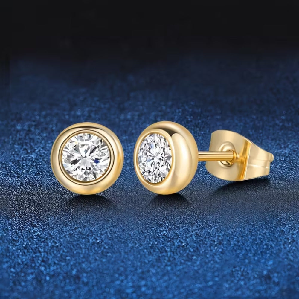 Classic Bezel Earrings