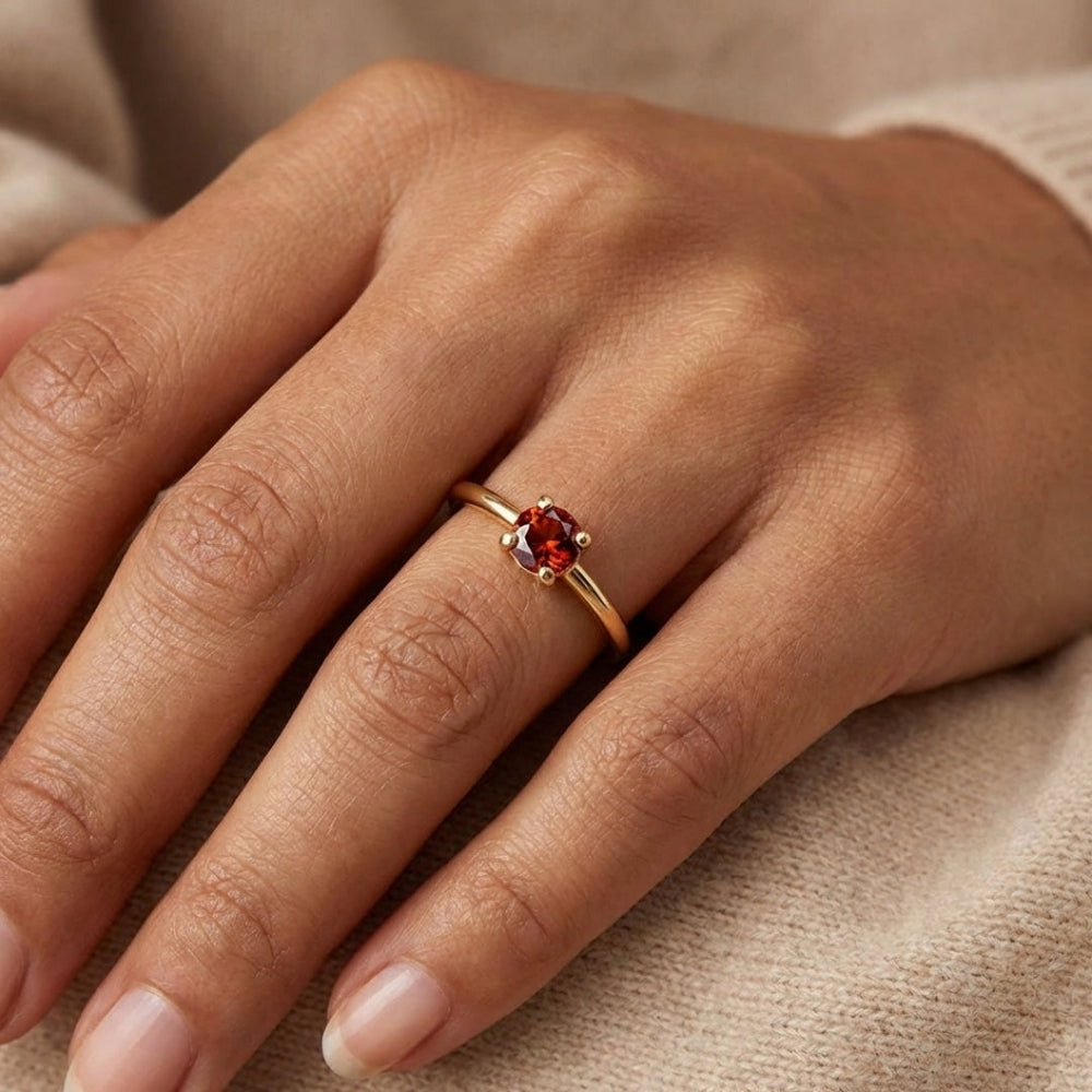 Birthstone 18K Gold Rings