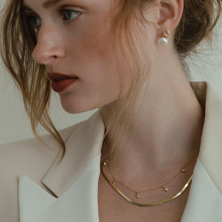 Carter Herringbone Chain Necklace
