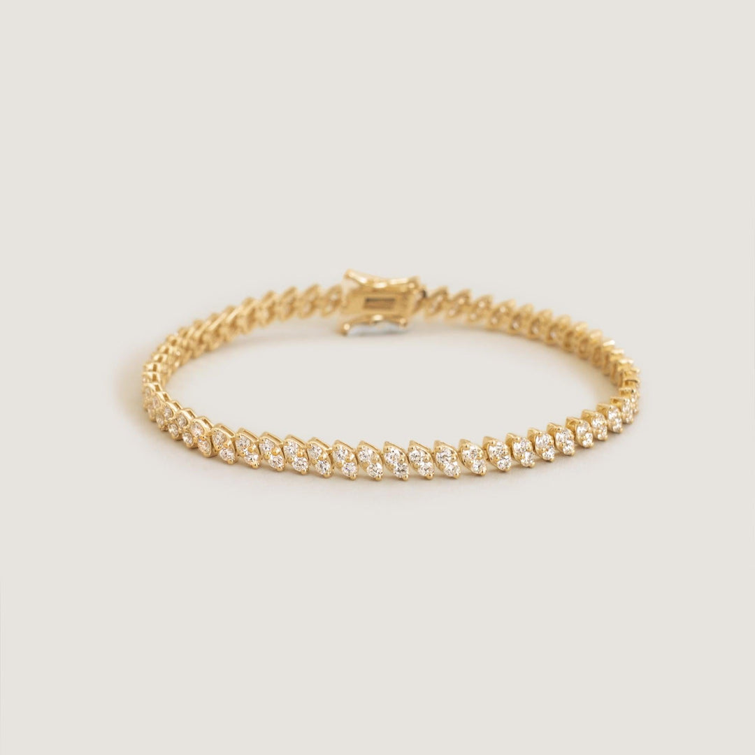 Sofia Marquise Shaped Tennis Bracelet Diamond