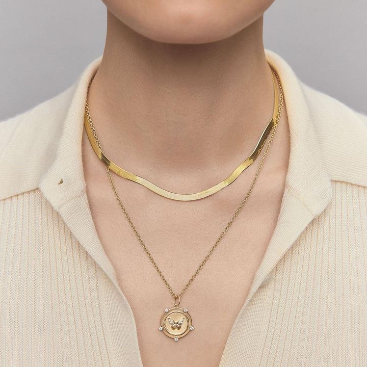 Carter Herringbone Chain Necklace
