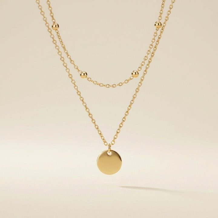 Layered Disc Necklace