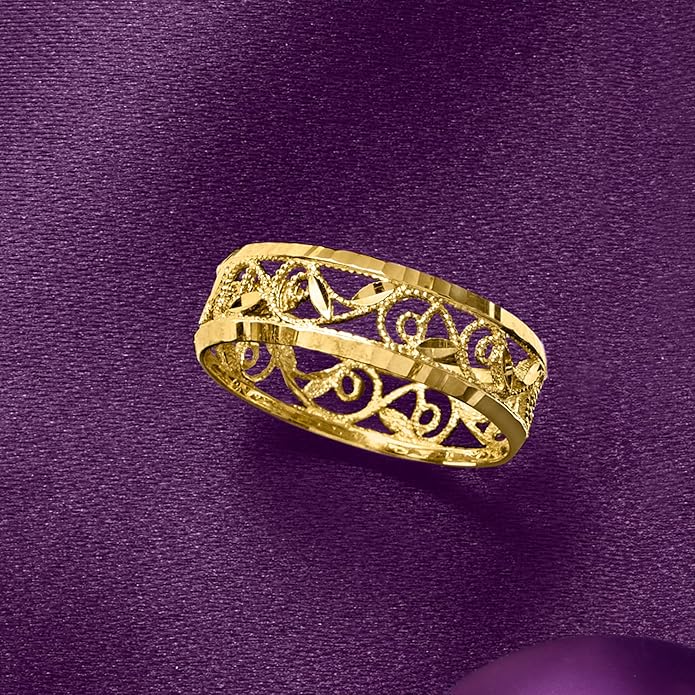 Filigree Leaf Ring