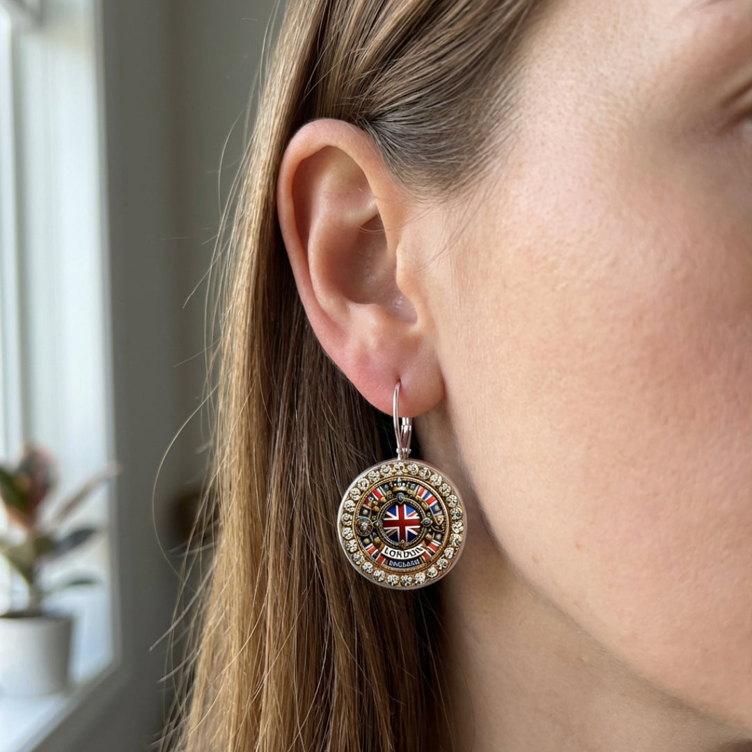British Rounded Earrings