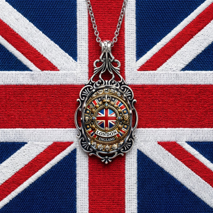 Royal British Flag Necklace