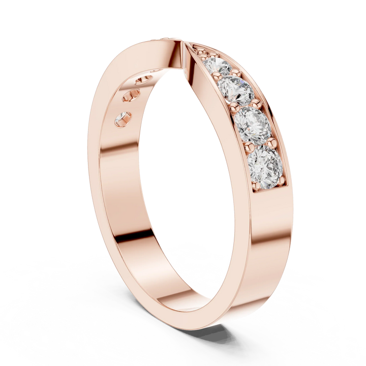 Open Pavé Arc Ring