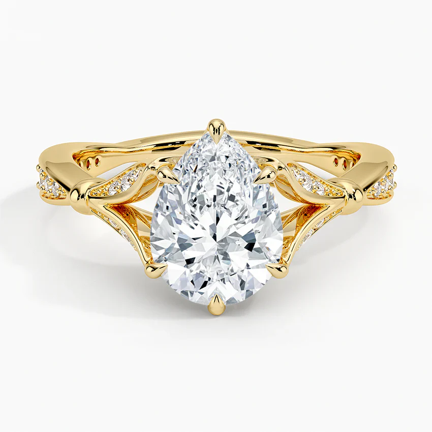 Zinnia Pear Ring