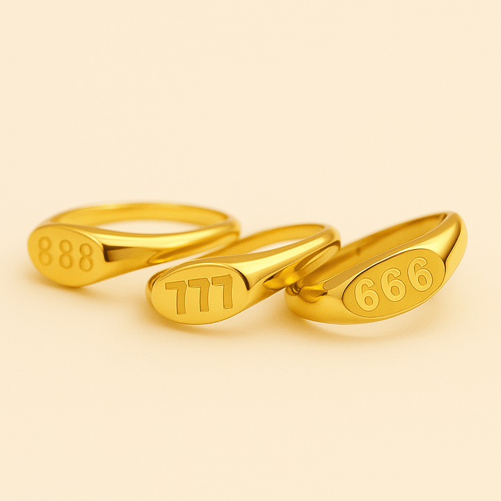 Angelica® Angel Number Signet Ring