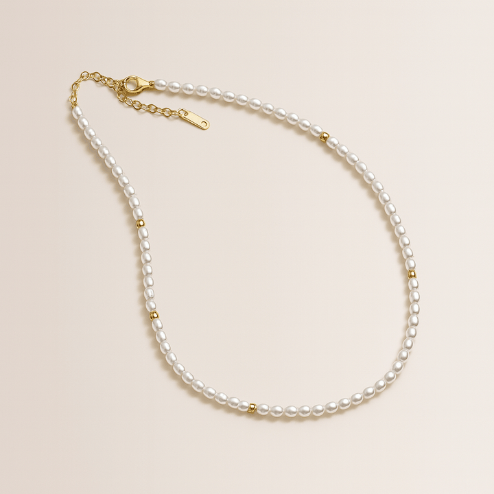 Aloha Pearl and Gold Choker