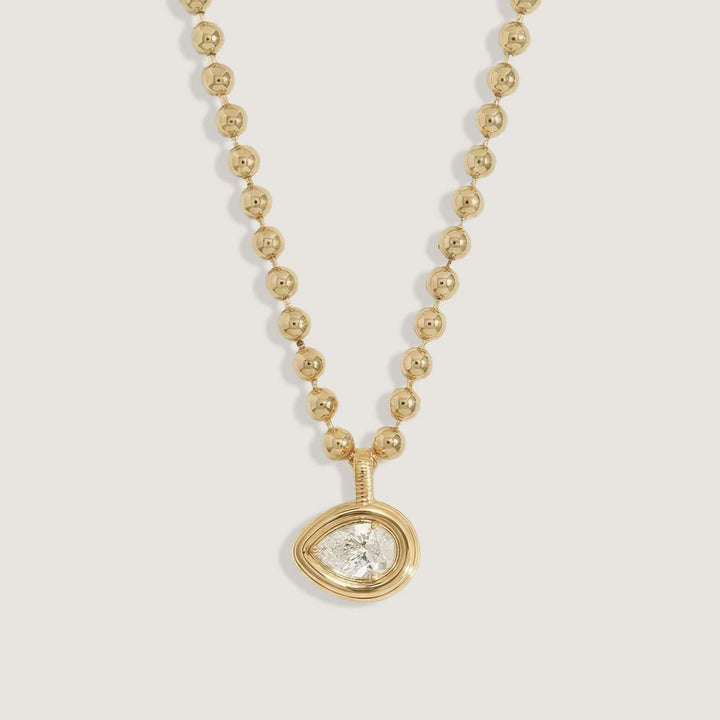 Colette Pendant Pear Diamond Necklace