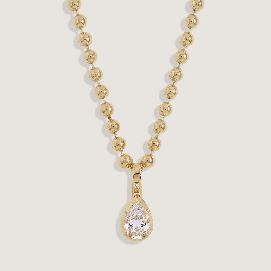Madeleine 3ctw Diamond Pear Pendant Necklace