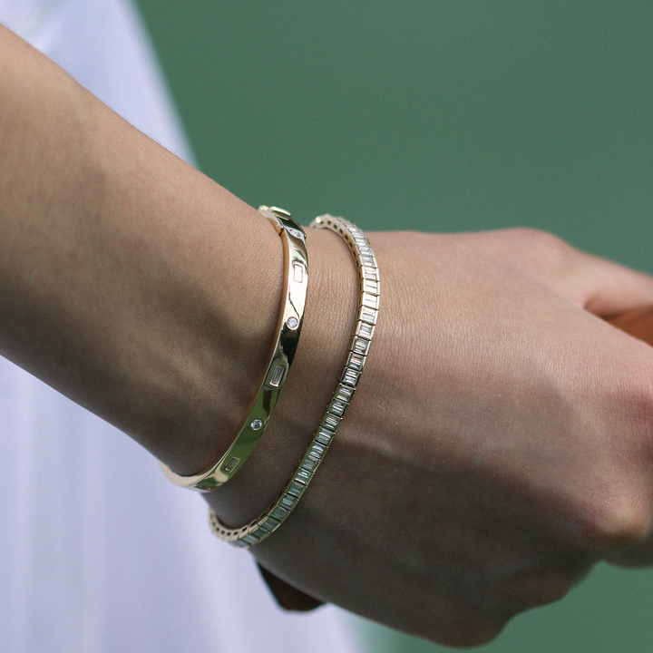 Chris Baguette Tennis Bracelet