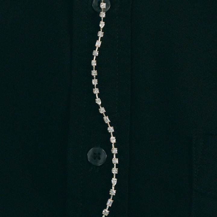 Amara Fancy Shape Tennis Bracelet Yellow Gold