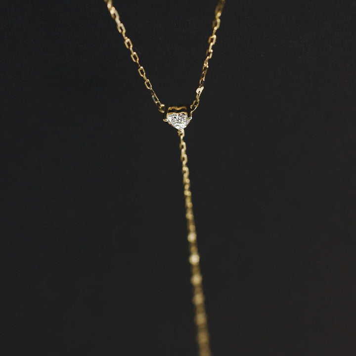 Darling Lariat Heart Necklace