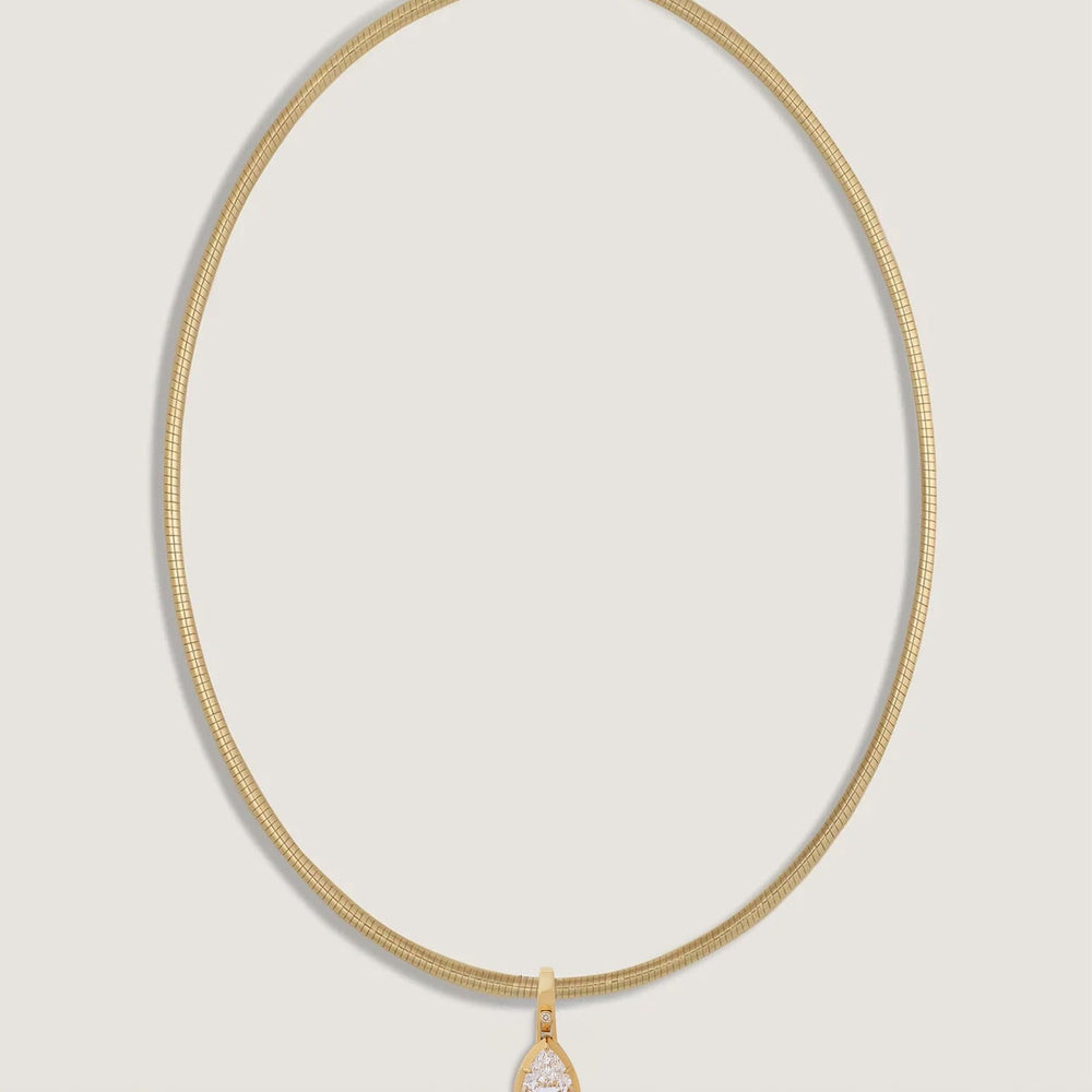 Madeleine 3ctw Diamond Pear Pendant Necklace