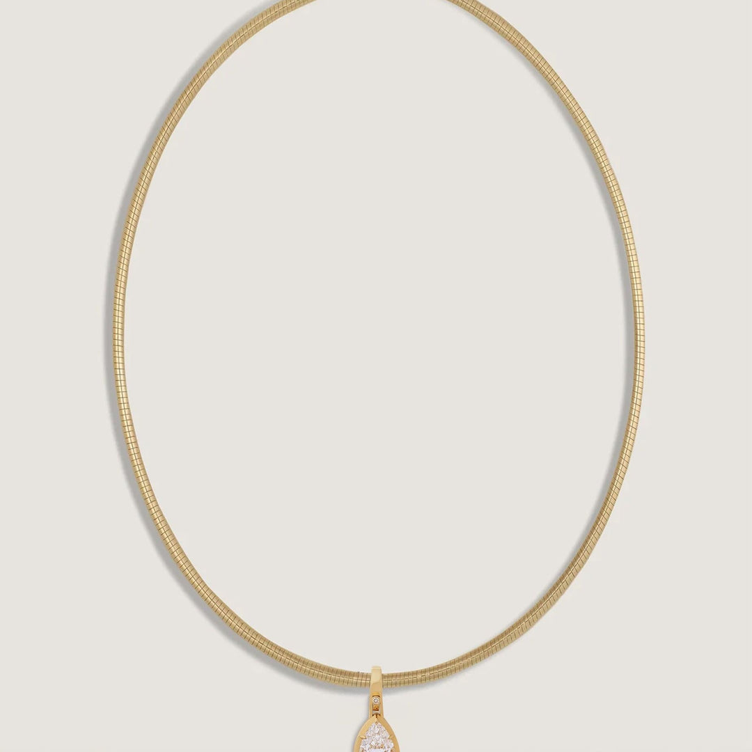 Madeleine 3ctw Diamond Pear Pendant Necklace