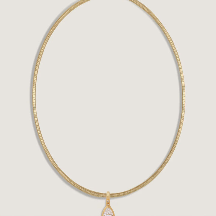 Madeleine 3ctw Diamond Pear Pendant Necklace