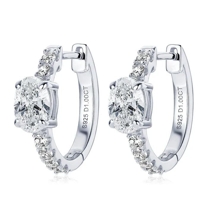 Hoop Gold Crystal Earrings