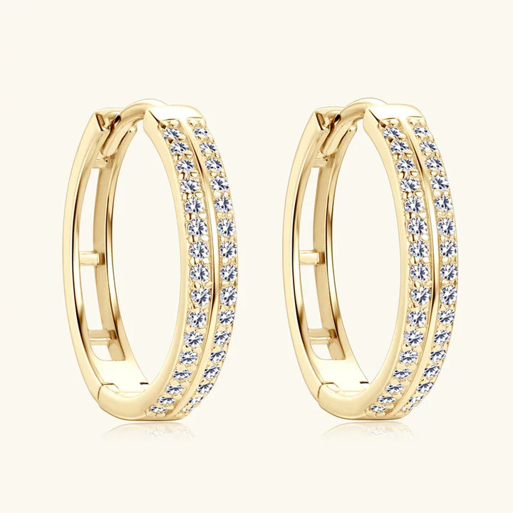 Bright Gold Hoop Earrings