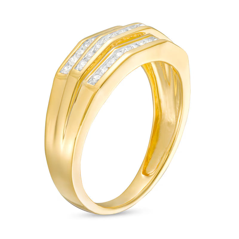 Triple Gleam Ring