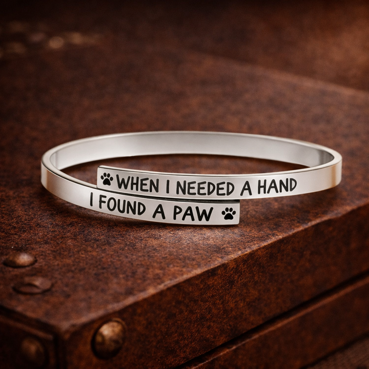 I Found a Paw Twist Bracelet