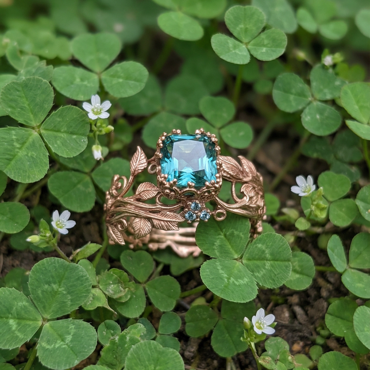Nature Green Crystal Ring