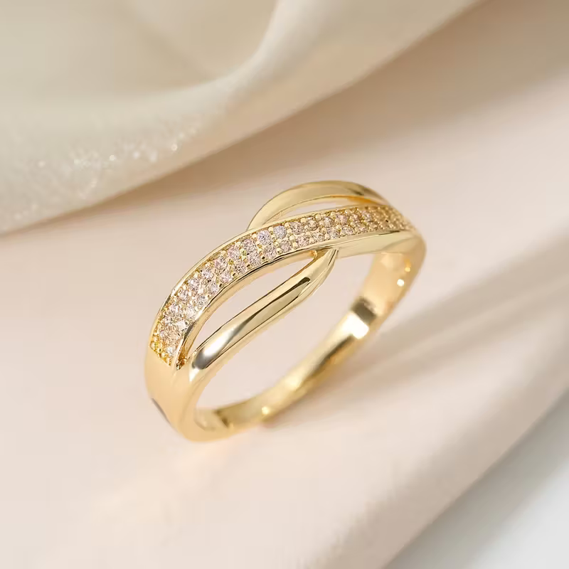Pavé Cross Ring