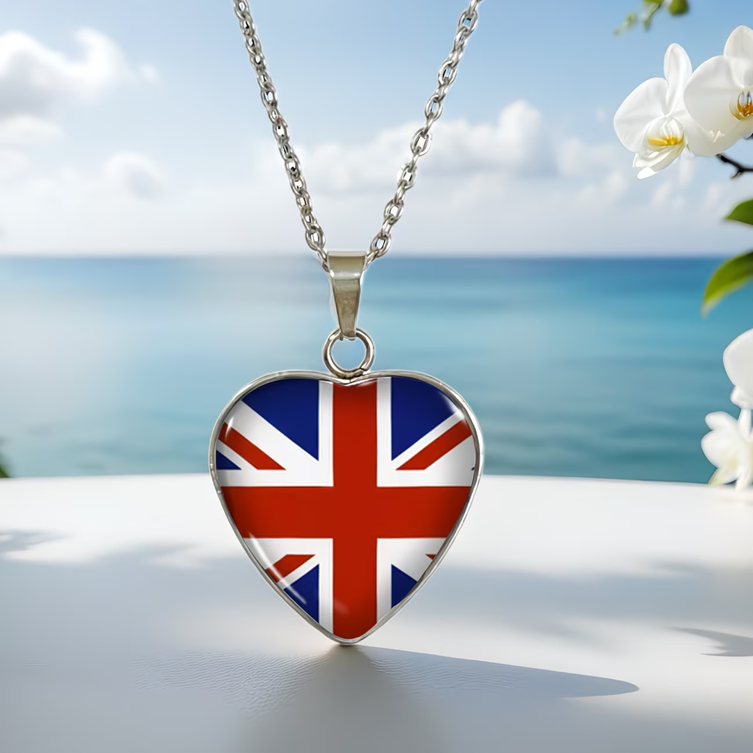 Heart-Shaped Pendant British Necklace