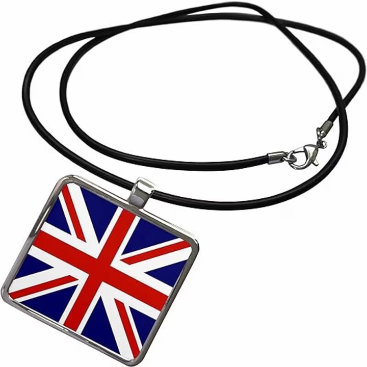 British Flag Pendant Necklace