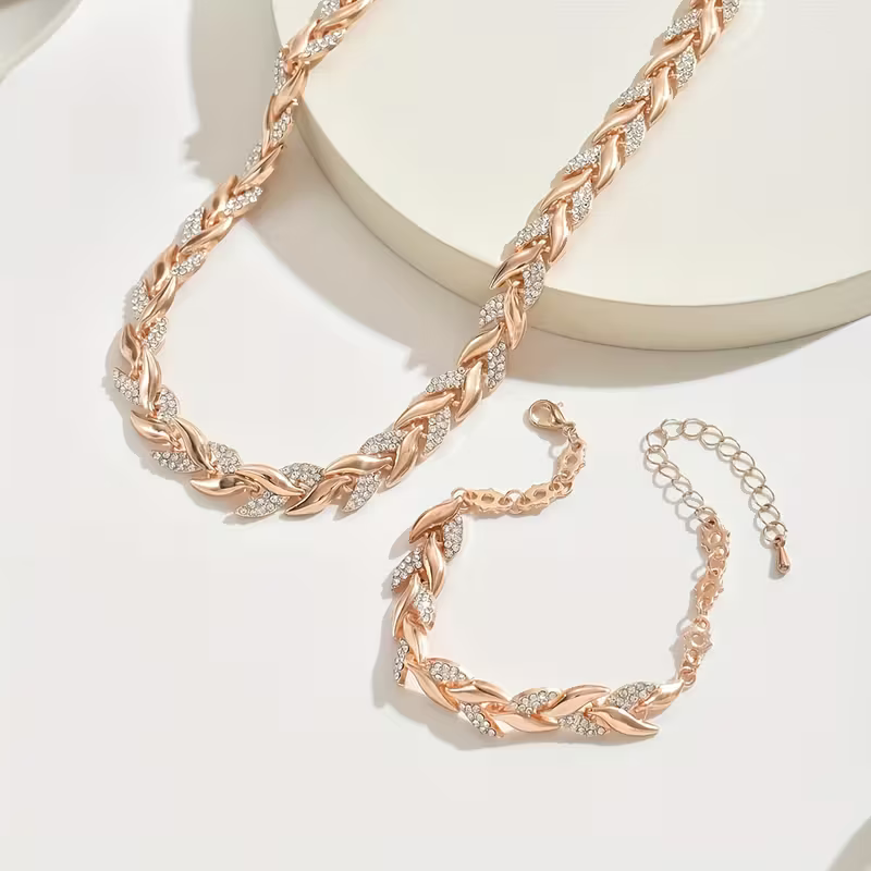 Crystal-Accented Twist Duo