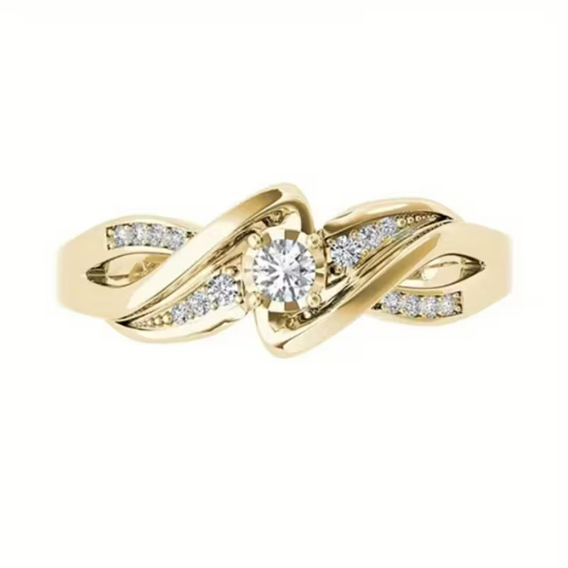 Golden Knot Promise Ring