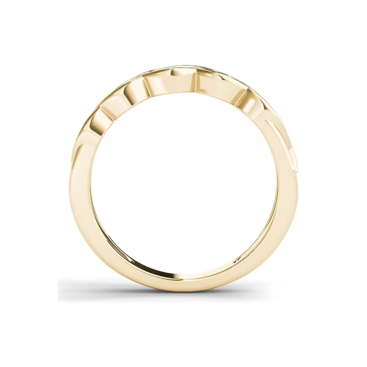 Golden Zirconia Promise Ring