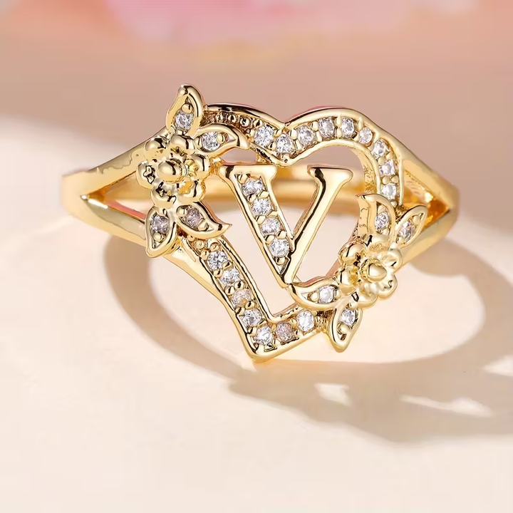 Golden Luxury Adjustable Cuff Ring