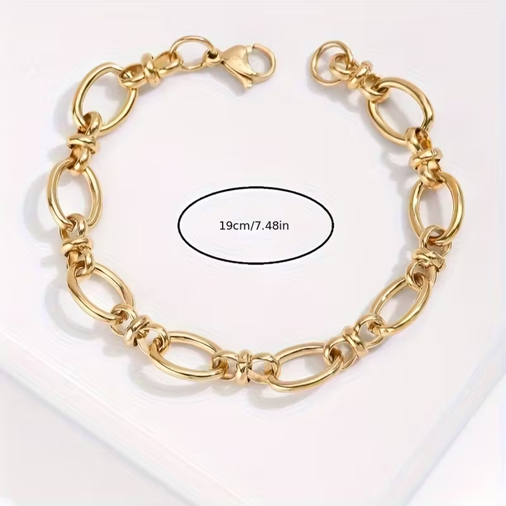 Classic Thick Stainless Steel Bracelet