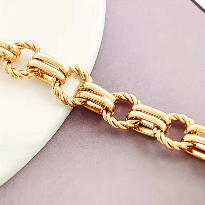Golden Chain Braided Bracelet