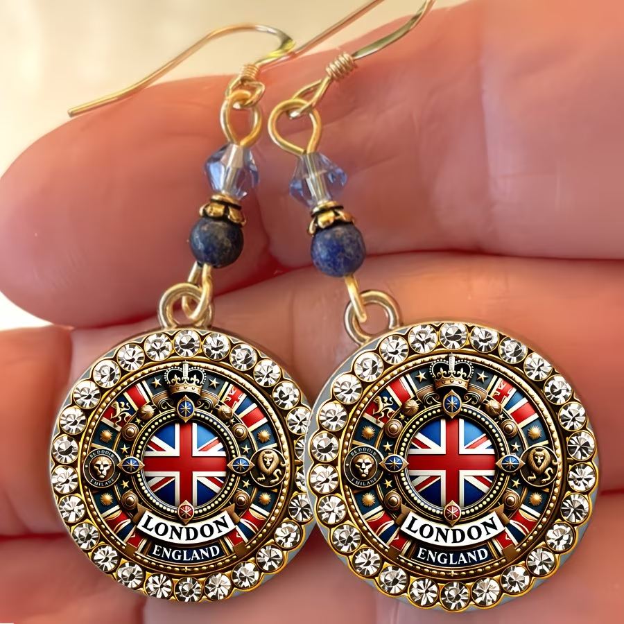 British Emblem Earrings