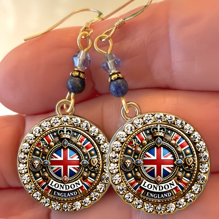 British Emblem Earrings