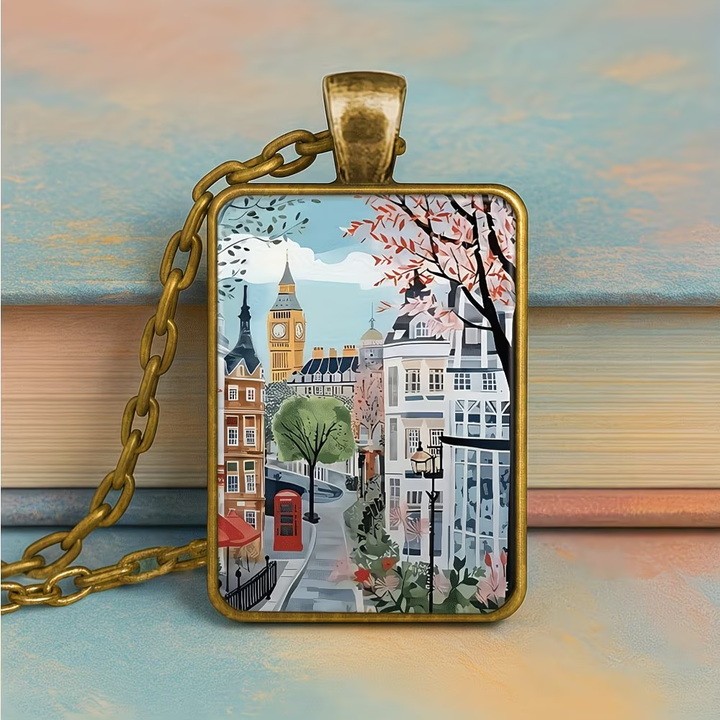 London Cityscape Pendant Necklace